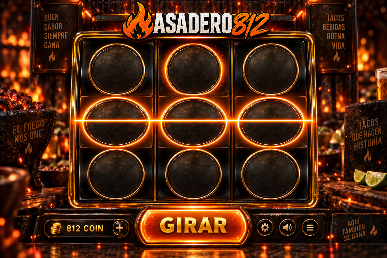 Máquina tragamonedas Asadero 812